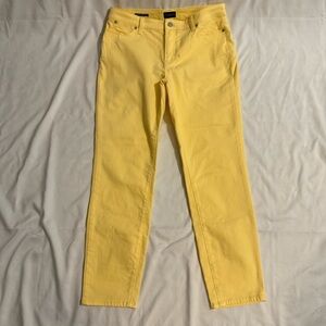 Talbots Yellow Skinny Ankle Jeans - Size 10